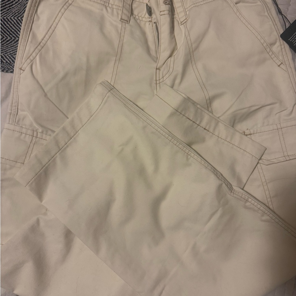 Beige Utility Pants - Picture 4 of 6